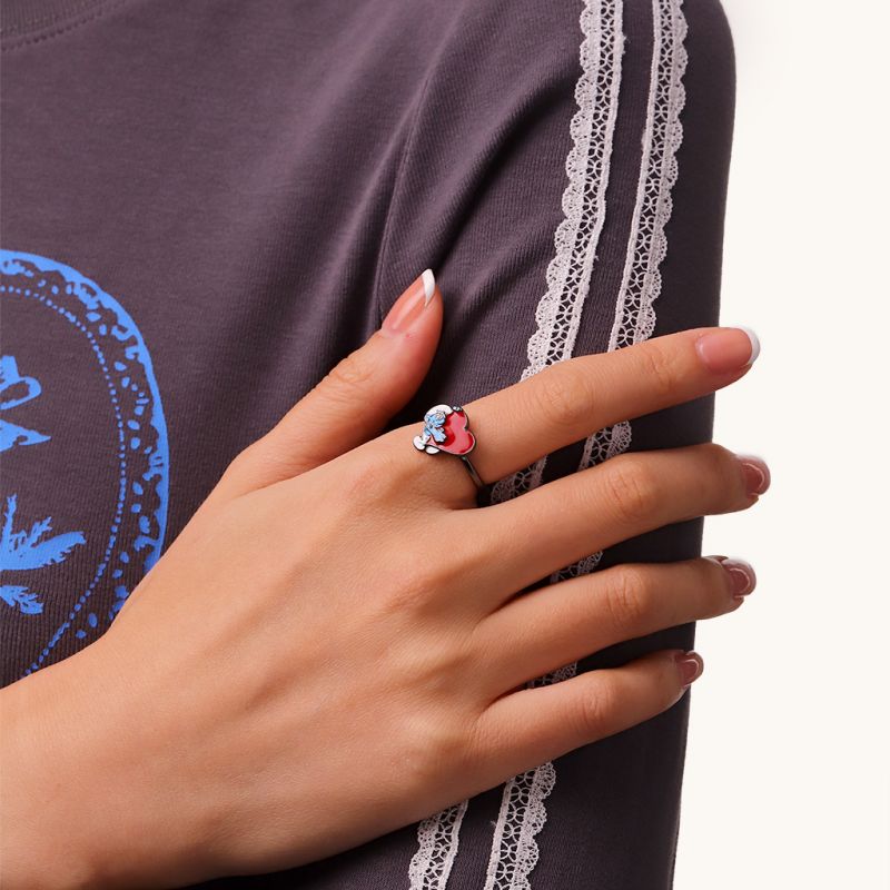 Anillo de Los Pitufos x Pitufos Hefty Amor de San Valentín