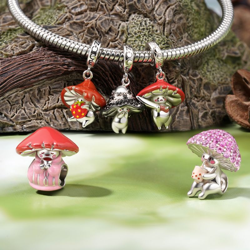 Charm de Seta de Té de Boba