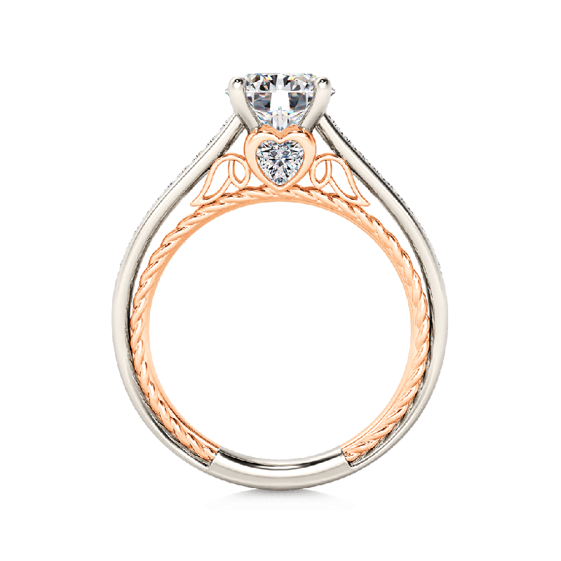 Anillo Compromiso Catedral de Corte Redondo