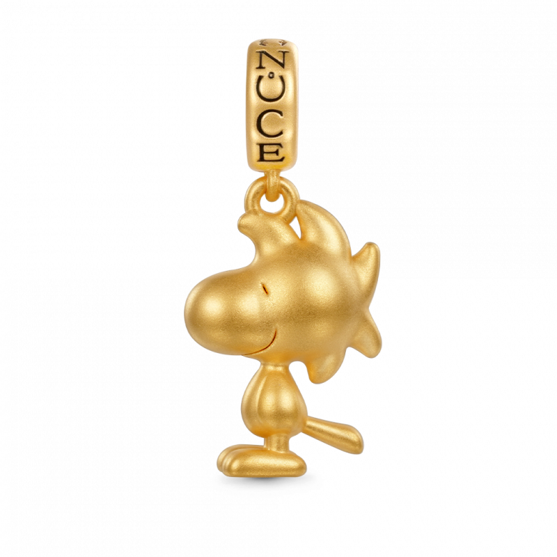 Colgante Woodstock de oro de 18 K