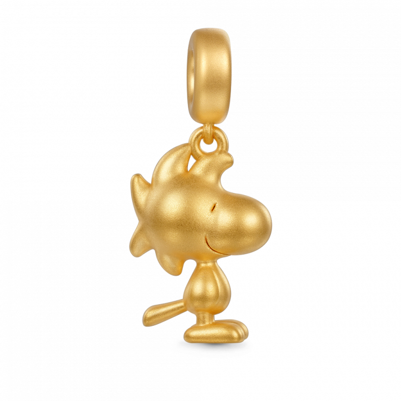 Colgante Woodstock de oro de 18 K