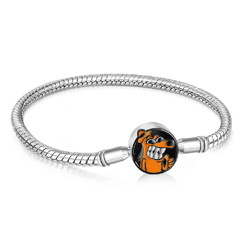 This Is Fine Pulsera de Cadena de Serpiente