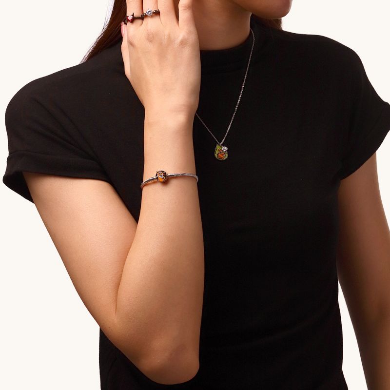 This Is Fine Pulsera de Cadena de Serpiente