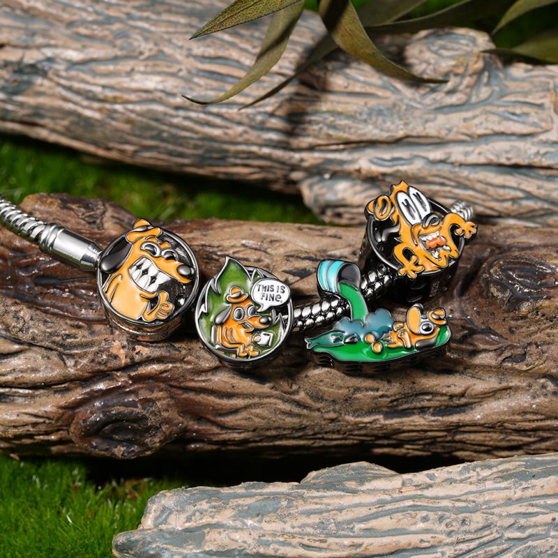 This Is Fine Pulsera de Cadena de Serpiente