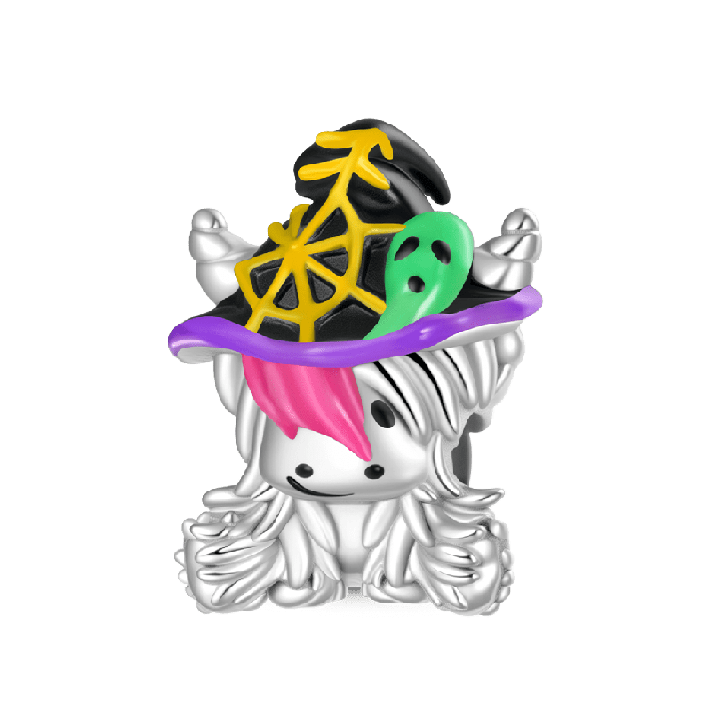 Charm de Vaca de Las Tierras Altas para Halloween