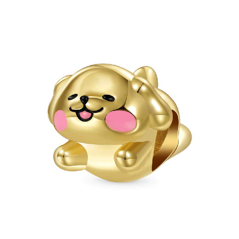 Charm de Cachorro de Golden Retriever Gordo