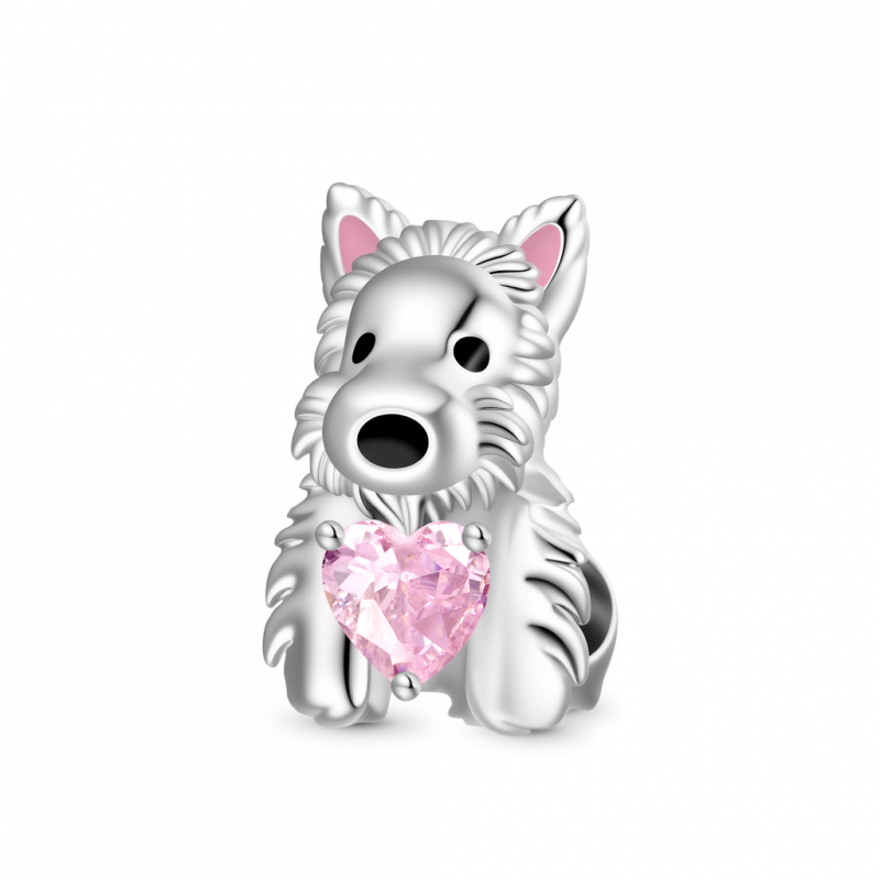 Charm de Cachorro West Highland Abrazos Amor