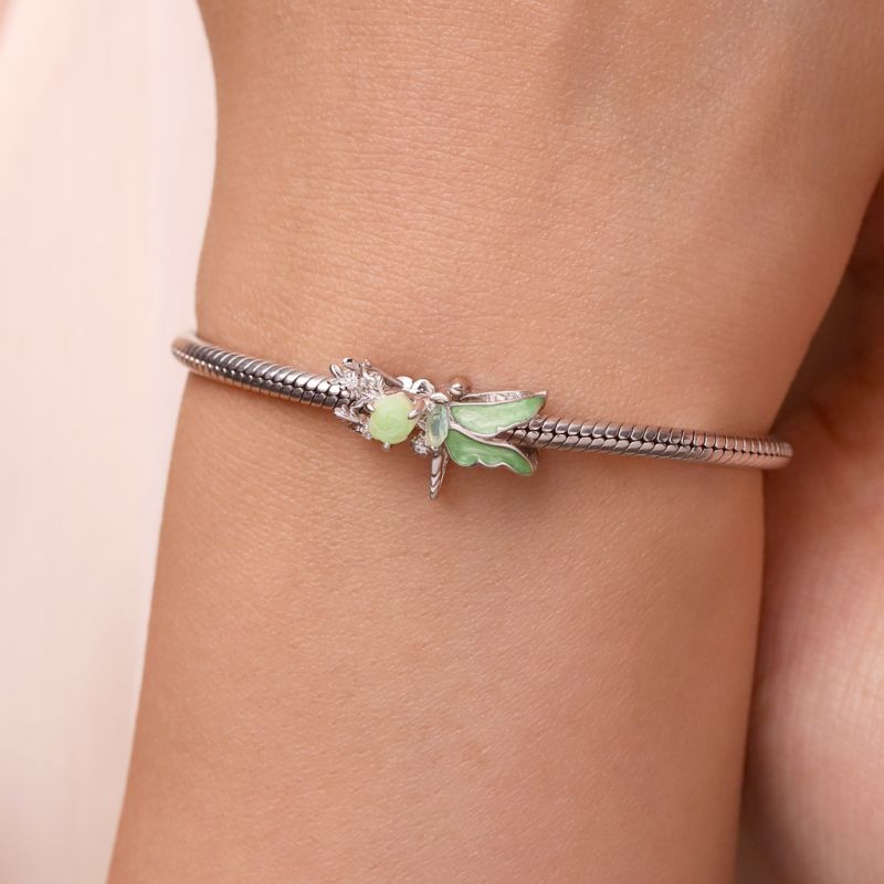 Charm Libélula Verde Primavera