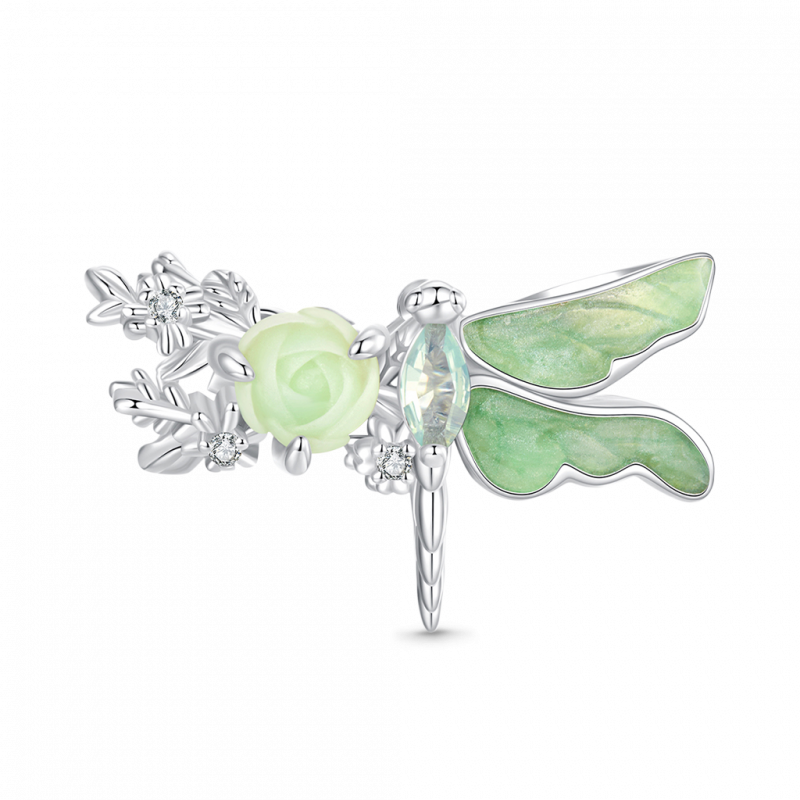 Charm Libélula Verde Primavera