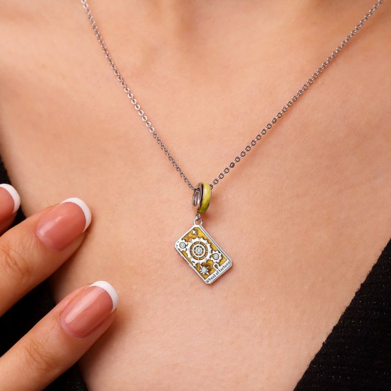 Colgante Rueda De La Fortuna Tarot