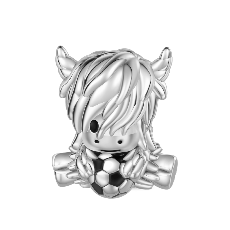 Charm Vaca de las Tierras Altas de Fútbol