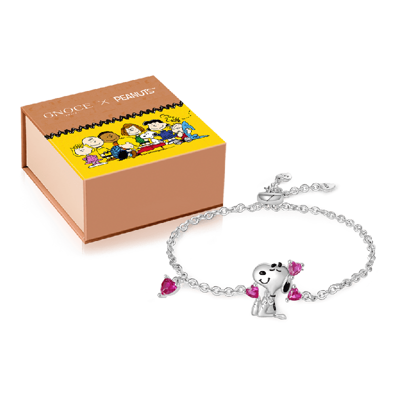 Peanuts Snoopy Pulsera Corazón Amoroso