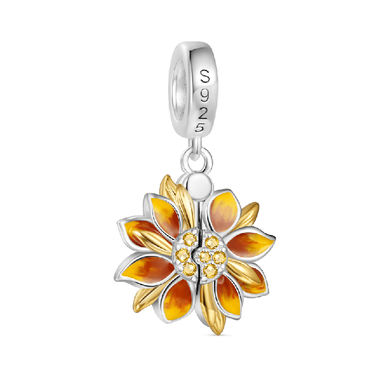 Colgante de Girasol de Doble Capa