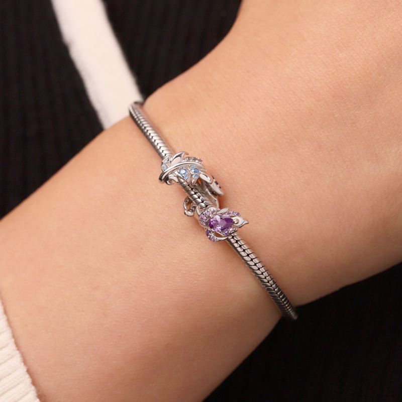 Charm de Pluma de Degradado