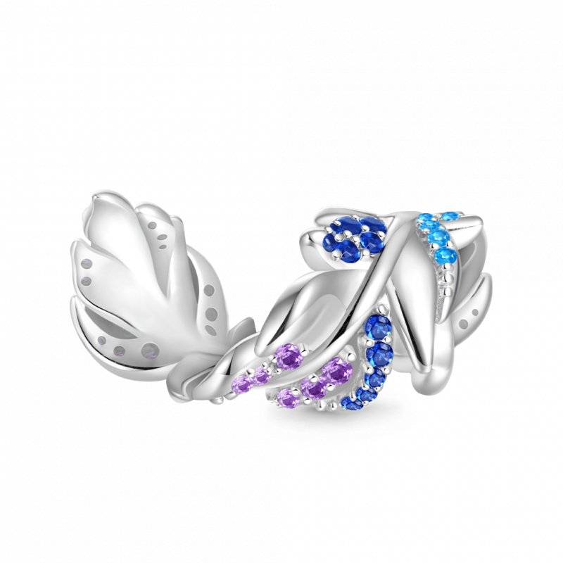 Charm de Pluma de Degradado