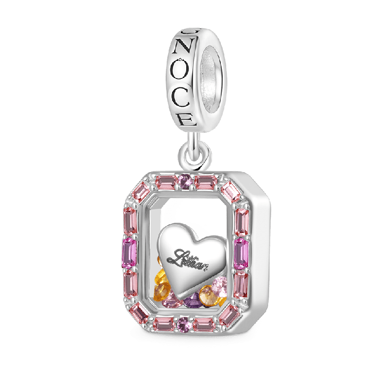 Colgante de Diamante de Vidrio de Color