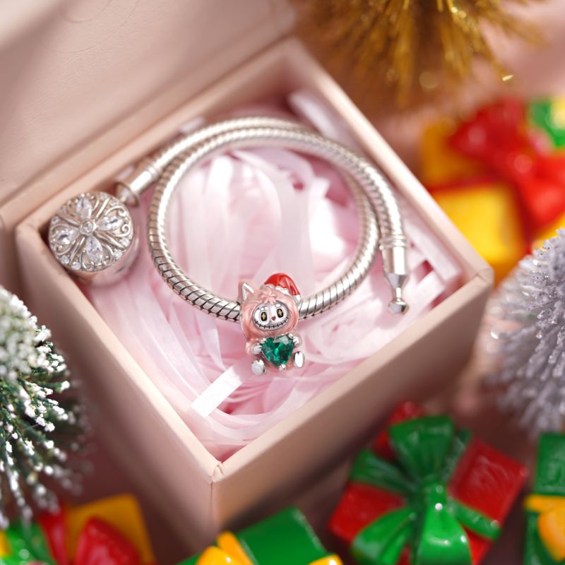 Charm de Muñeca de Juguete Rosa de la Serie Pequeño Monstruo