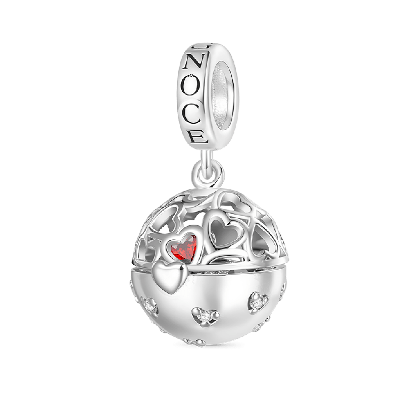 Bola Sorpresa Con Colgante De Anillo De Piedra De Nacimiento