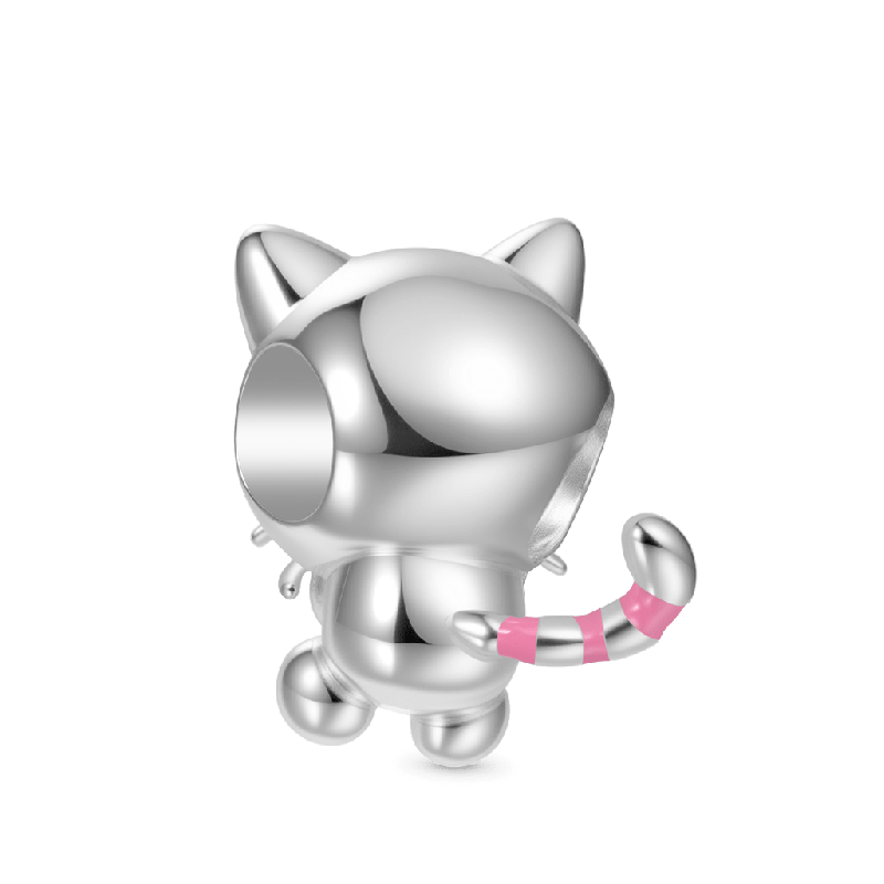 Charm de Gato con Mensaje Secreto Te Amo