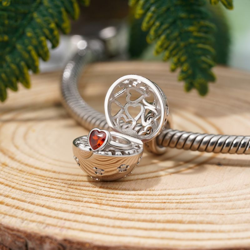 Bola Sorpresa Con Colgante De Anillo De Piedra De Nacimiento