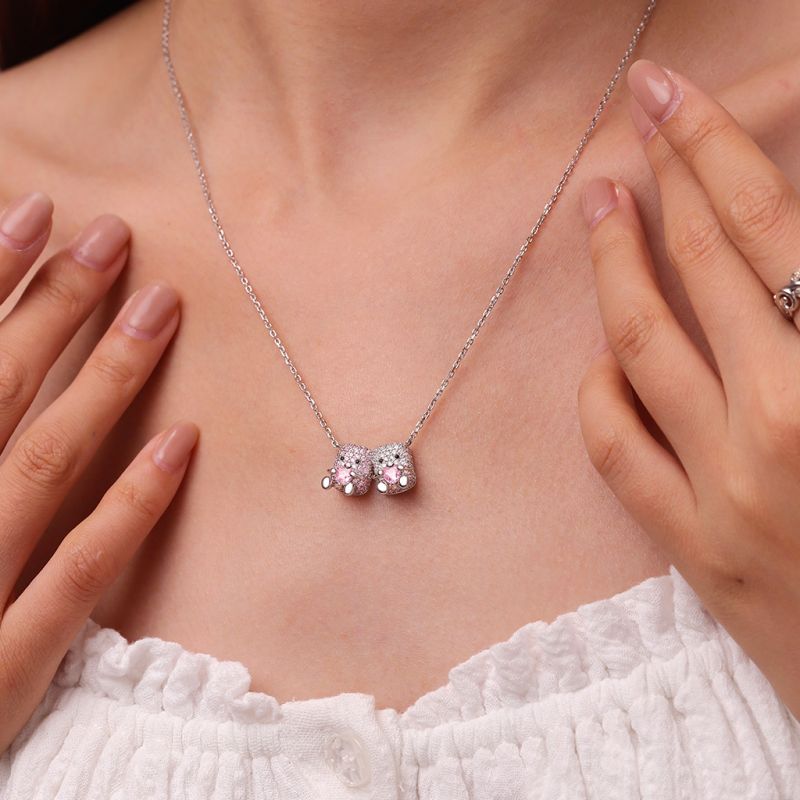 Collar de Diamantes en Forma de Malvaviscos