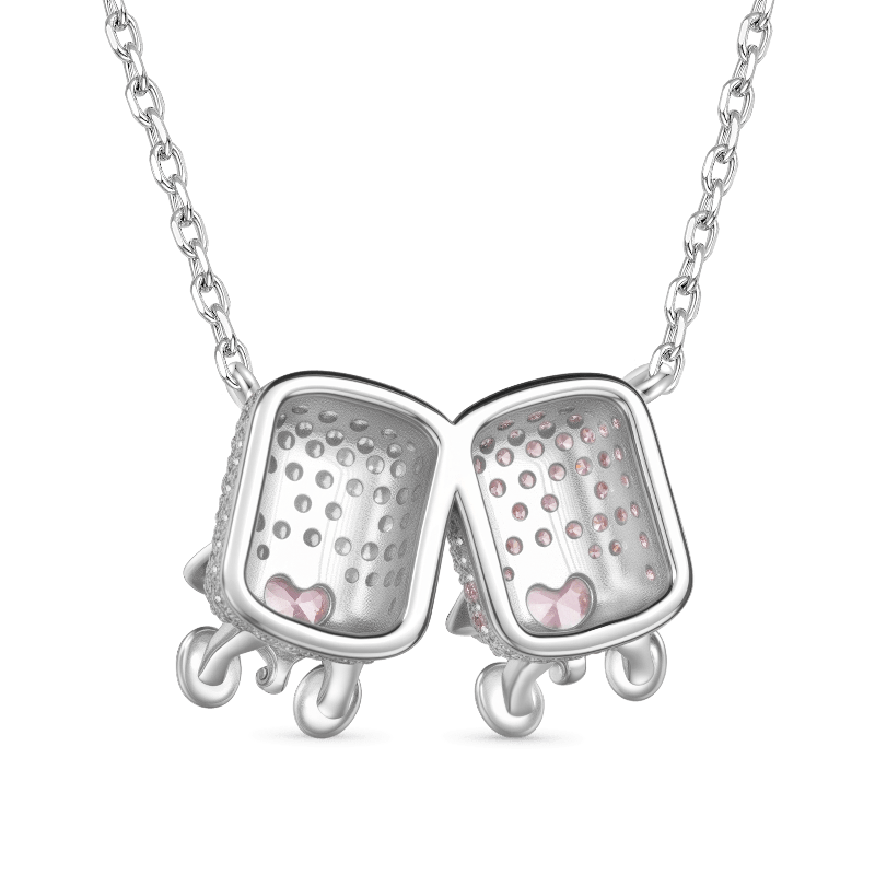 Collar de Diamantes en Forma de Malvaviscos