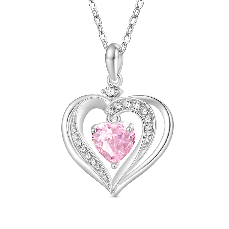 Collar de Nacimiento de Corazón de Amor Eterno