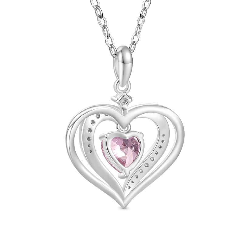 Collar de Nacimiento de Corazón de Amor Eterno