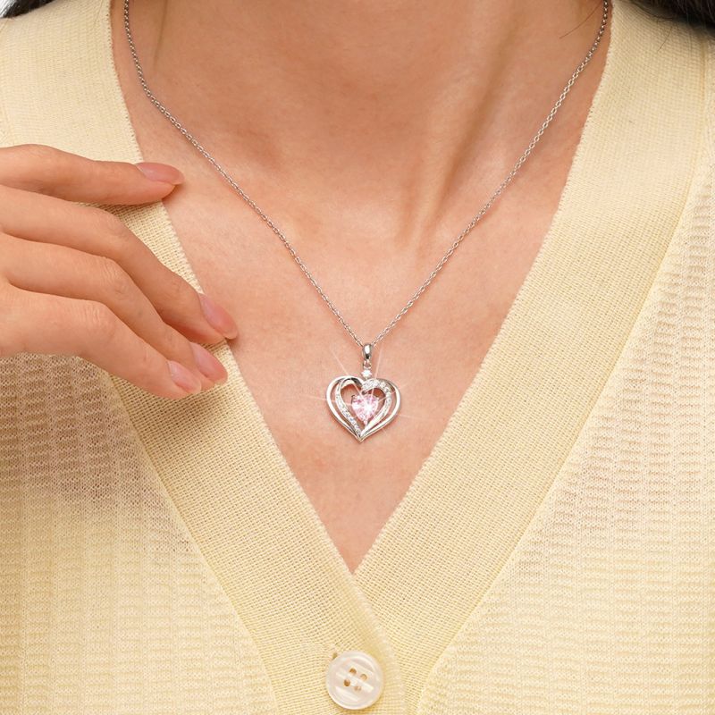 Collar de Nacimiento de Corazón de Amor Eterno