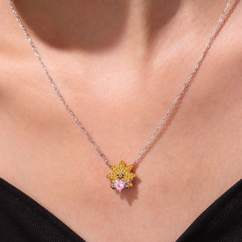 Collar Diamante Sol Sonriente