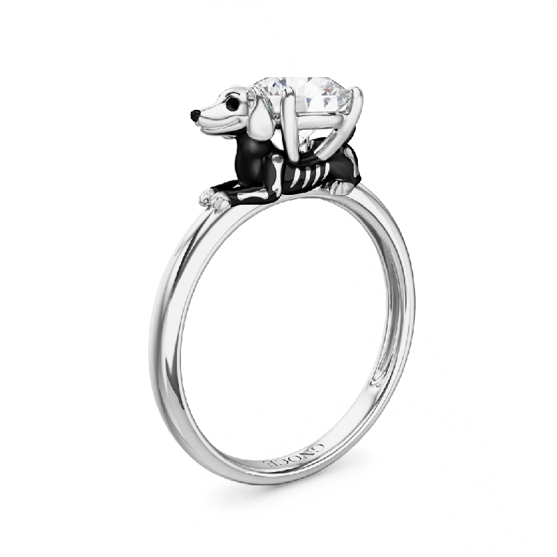 Anillo de Esqueleto de Cachorro