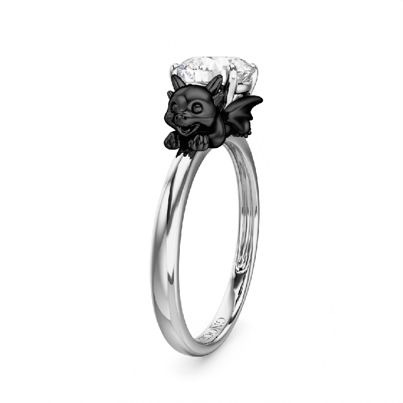 Anillo Dragón Negro Pequeño