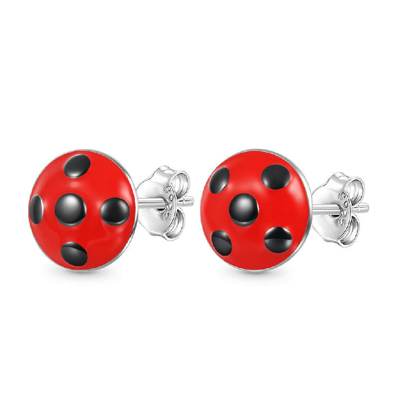 Miraculous Pendientes de Stud de Ladybug