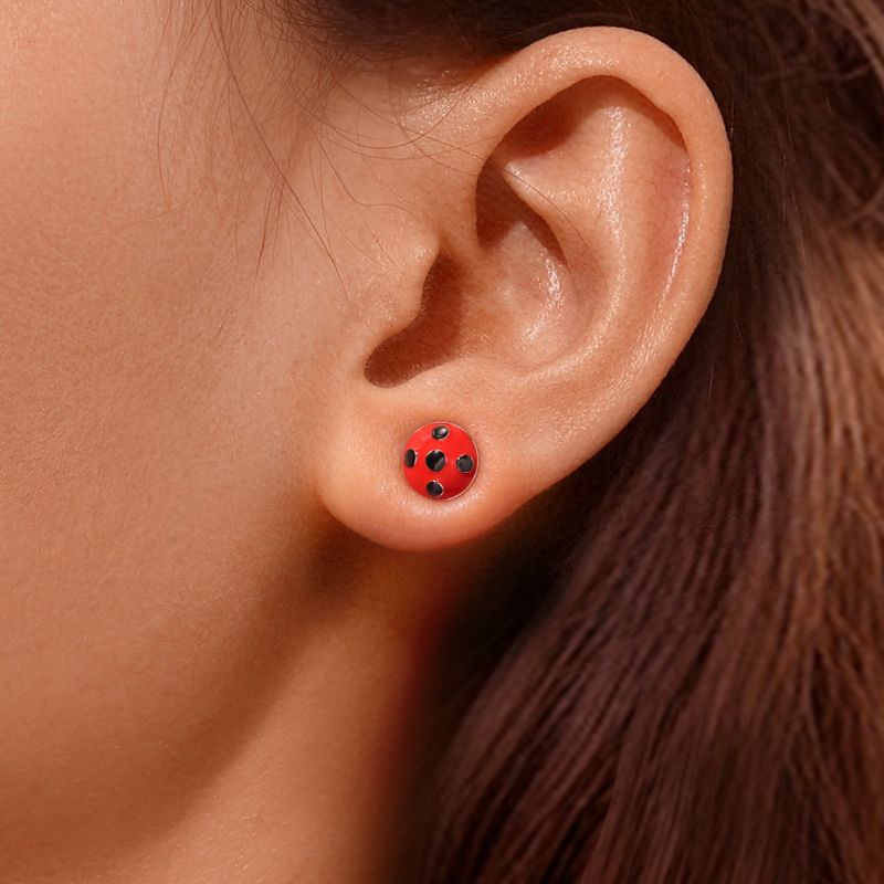 Miraculous Pendientes de Stud de Ladybug