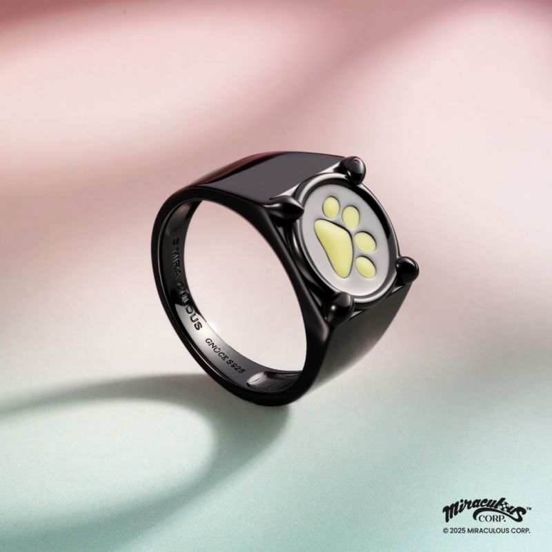 Miraculous Anillo de Cat Noir Que Brilla En La Oscuridad