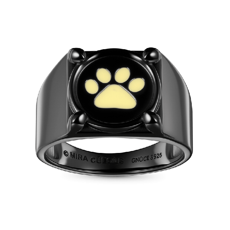 Miraculous Anillo de Cat Noir Que Brilla En La Oscuridad