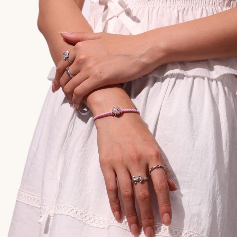 Pulsera Básica Snap Rosa