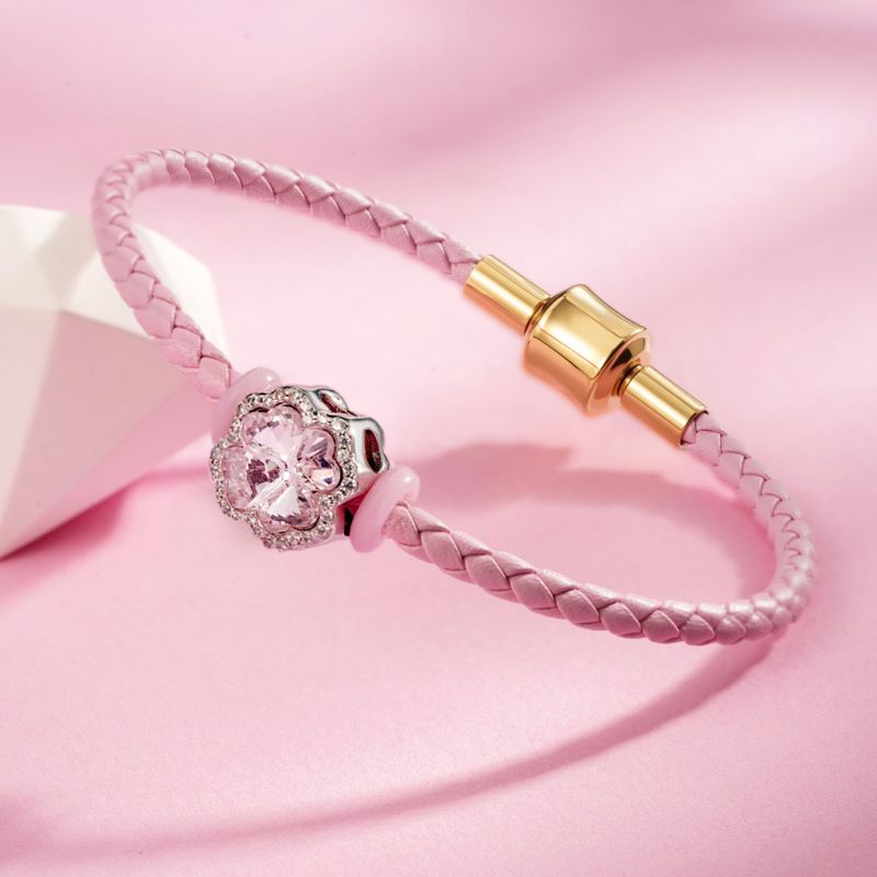 Pulsera Básica Snap Rosa
