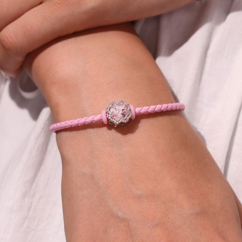 Pulsera Básica Snap Rosa
