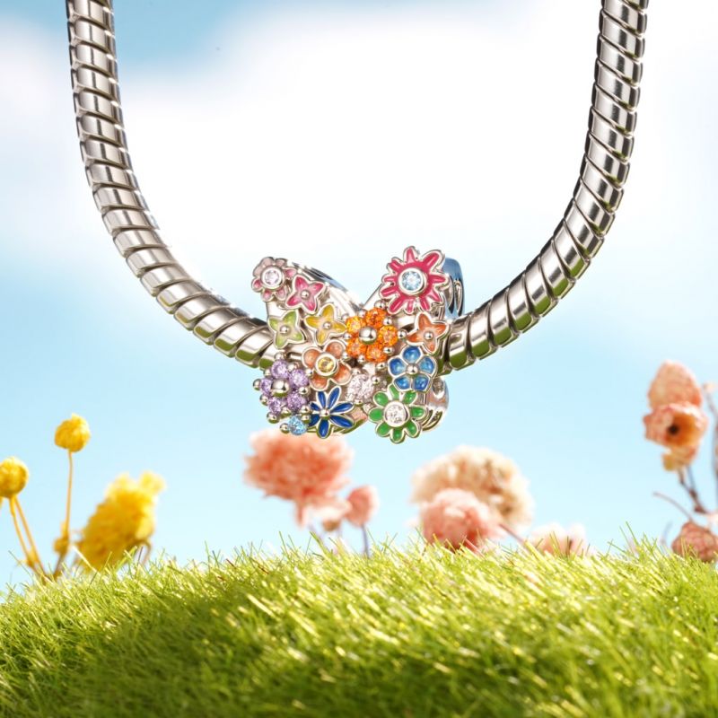 Charm Mariposa Flor