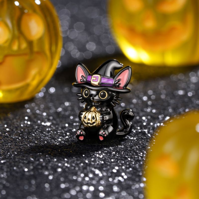 Charm Gato Negro Mago