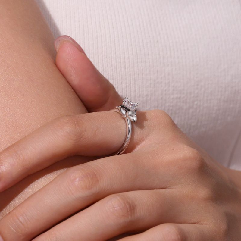 Peanuts Anillo Moissanita Snoopy Amoroso