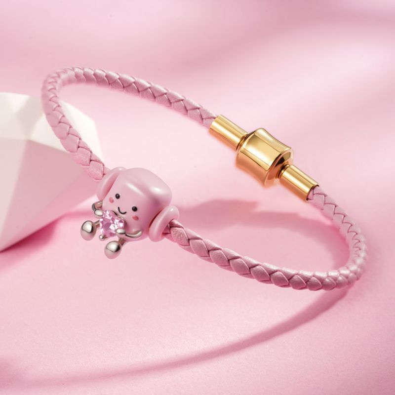 Pulsera Básica Rosa Snap