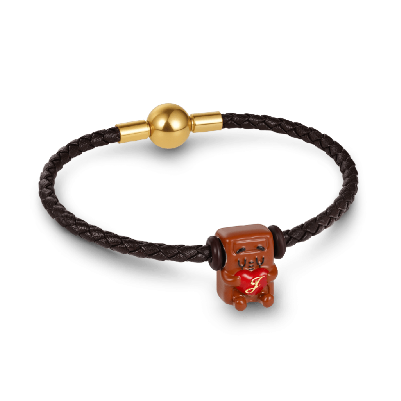 Pulsera Básica Marrón Snap