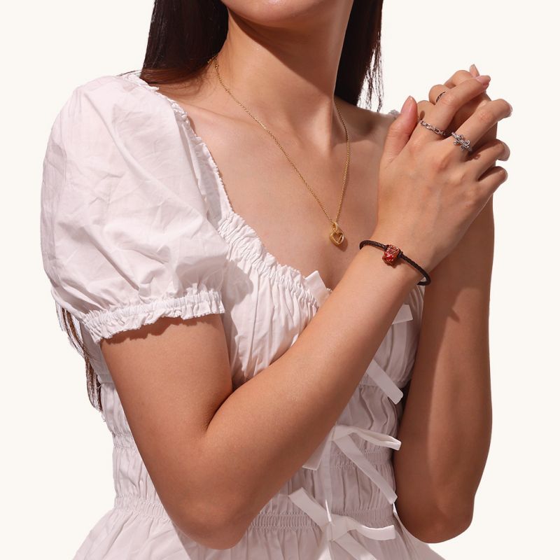 Pulsera Básica Marrón Snap