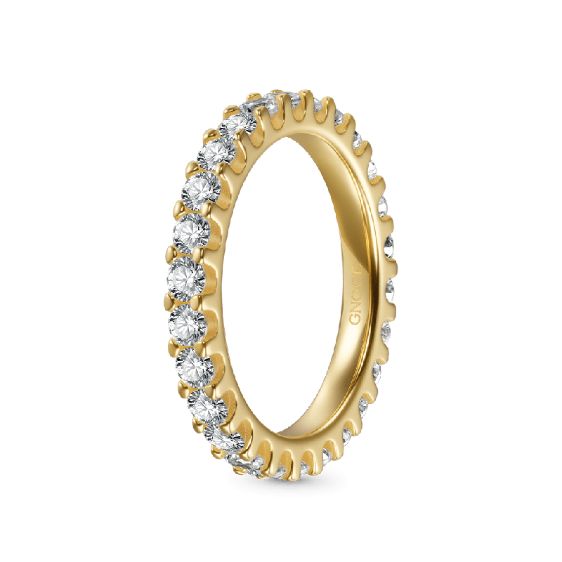 Anillo de Eternidad en Oro Macizo 14K/10K