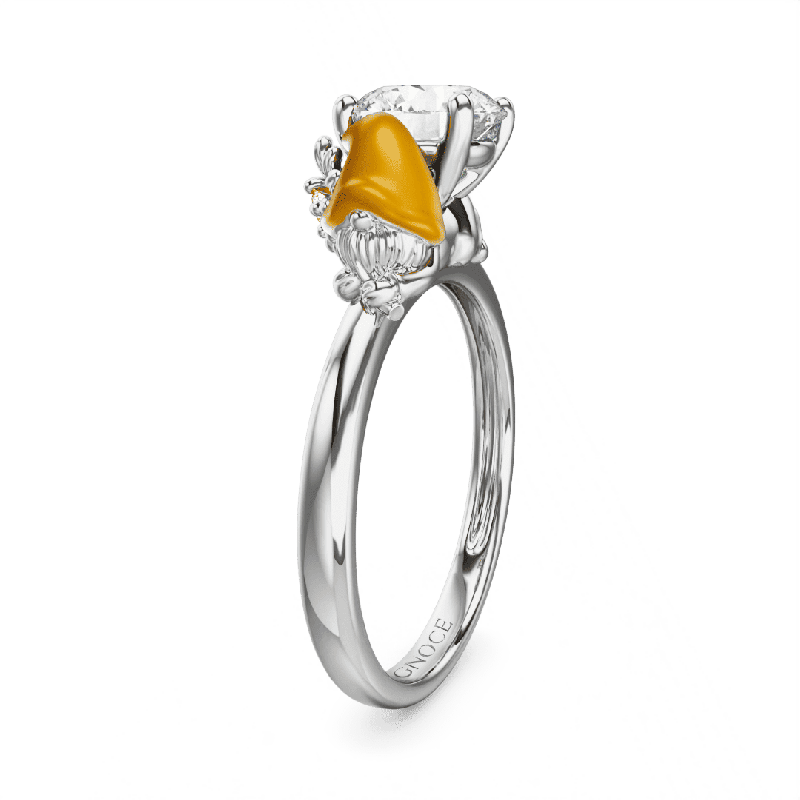 Anillo Hada Margarita en Oro Macizo