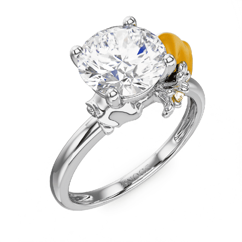 Anillo Hada Margarita en Oro Macizo