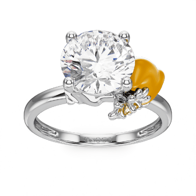 Anillo Hada Margarita en Oro Macizo