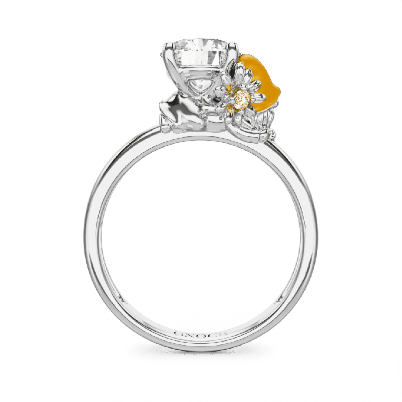 Anillo Hada Margarita en Oro Macizo